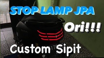 Pasang Stop Lamp JPA Custom Sipit,,,, ORI!!!! - Project Nmax Ep.1