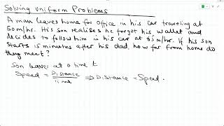 Lesson 89 Solving Uniform Problems