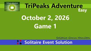 TriPeaks Adventure Game #1 | October 2, 2026 Event | Easy screenshot 5