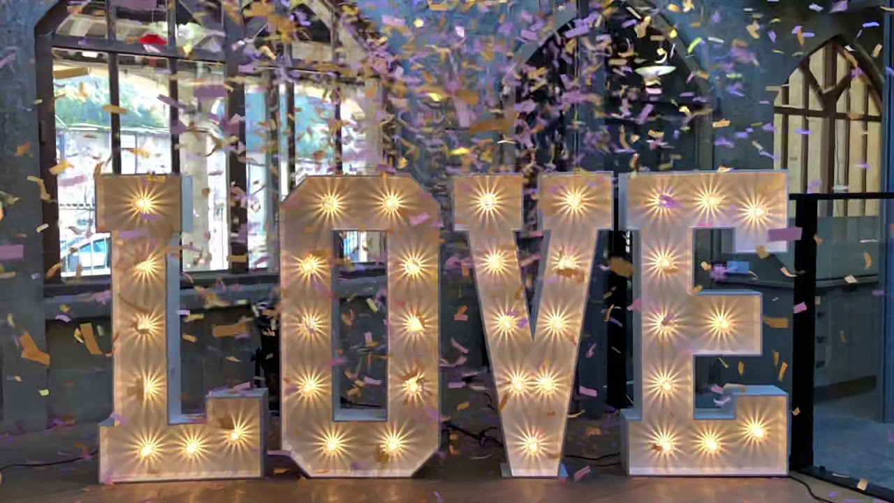 Large Light Up Letters Spelling LOVE For Hire YouTube Large light up letters spelling love for hire youtube