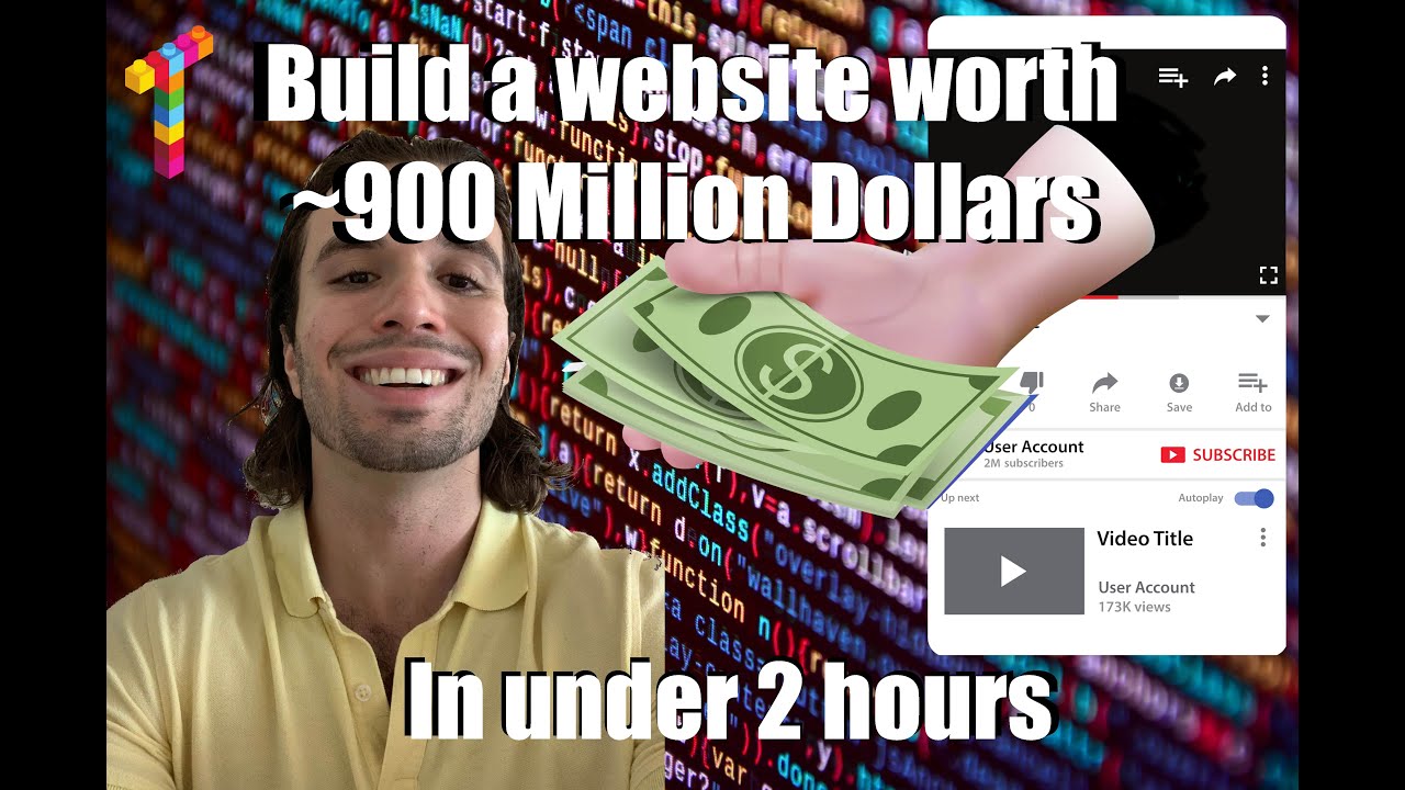 How to create a website worth 900M in under 2 hours (Part 1)