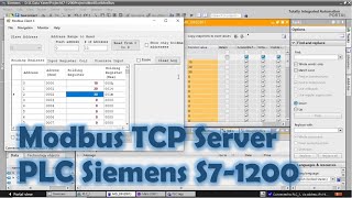 Step by step configure Modbus TCP Server in Siemens S7-1200 PLC