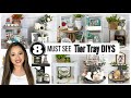 8 Must See TIER TRAY DIYS / Dollar  Tree DIYS