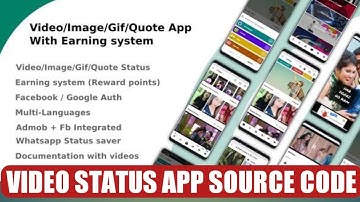 How to Make Video Status Android App || Video/Image/Gif/Quote App With Admin panel || Source code
