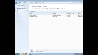 How to uninstall programs on Windows 7?