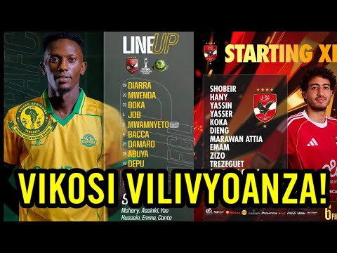 Live YANGA WAMEANZA NA WALINZI WATANO AL AHLY KAZI ANAYO 