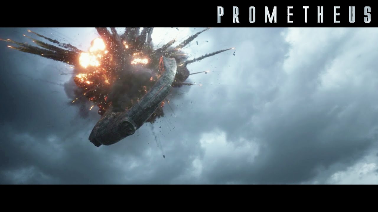 Kamikaze shoots down alien ship - Prometheus (2012) 4K - YouTube