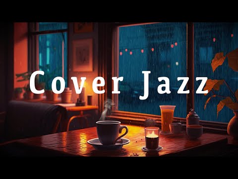 Jazz Covers of Popular Songs | Rainy Night Coffee Shop Ambience