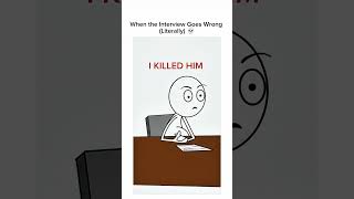 When the Interview Goes Wrong (Literally) 💀 #funny #shorts