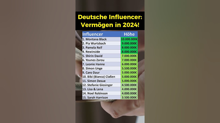 Vermögen der reichsten deutschen Influencer!