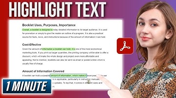 How to Highlight in Adobe Acrobat 2025 (Highlight Text PDF)