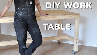 Building my Pottery Studio Table // DIY Workbench