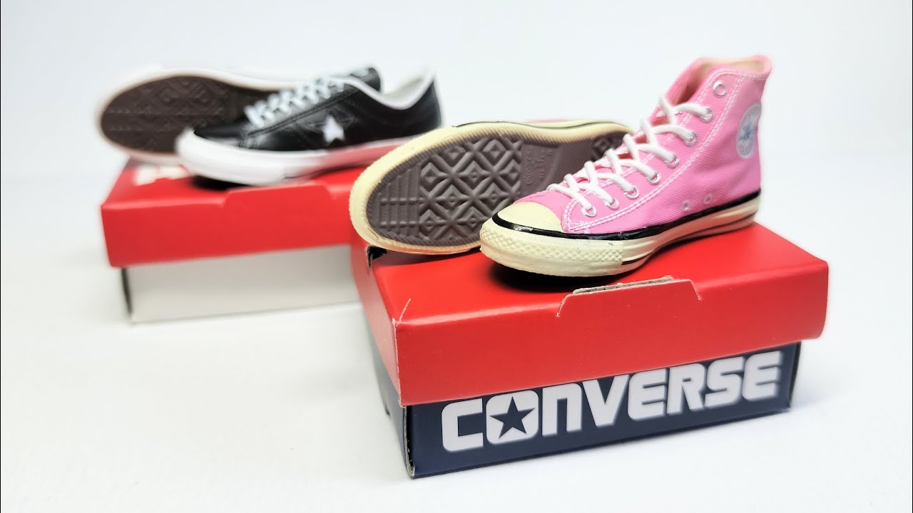 [バンダイ] CONVERSE ONE STAR & ALL STAR US HI MINI FIGURE COLLECTION - YouTube