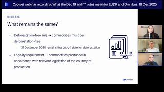 What changed after the December EUDR vote? (And what the April 2026 review means)