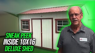 Sneak Peek Look Inside a 10x16 Deluxe Shed by Atlas Backyard Sheds 469 views 1 year ago 2 minutes, 11 seconds