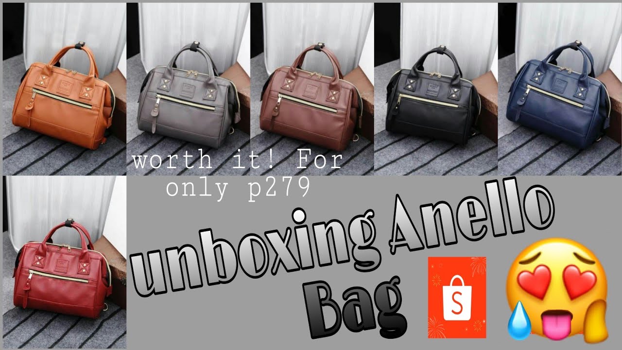 Unboxing Anello Bag - 3ways (sling,backpack,handbag) from Shopee
