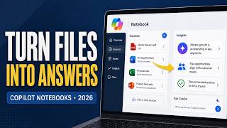 How to Use Microsoft Copilot Notebooks 2026 | Notebook LM Features
