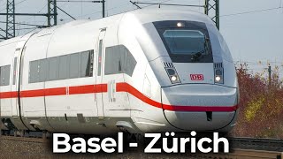 Im ICE 4 durch die Schweiz! | 4K Führerstandsmitfahrt: Basel  Zürich | Deutsche Bahn & SBB CFF FFS