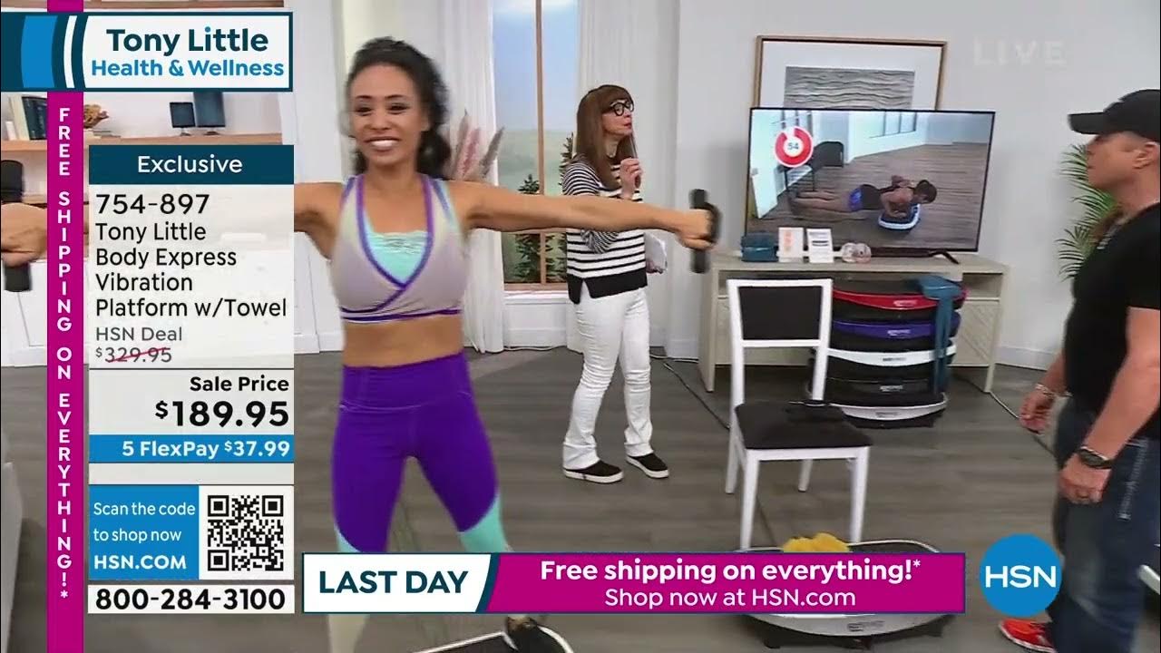 Tony Little Body Express Vibration Platform with Towel YouTube