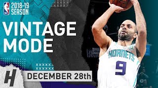 Tony Parker Takes Over 4th Qtr - Nets vs Hornets | December 28, 2018 | 2018-19 NBA Season