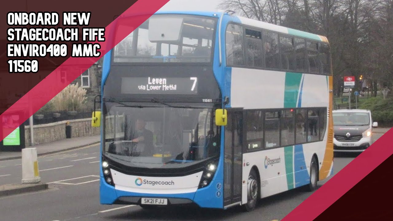 Onboard New Stagecoach Fife Enviro400 MMC 11560 7A From Kirkcaldy Bus onboard-new-stagecoach-fife-enviro400-mmc-11560-7a-from-kirkcaldy-bus