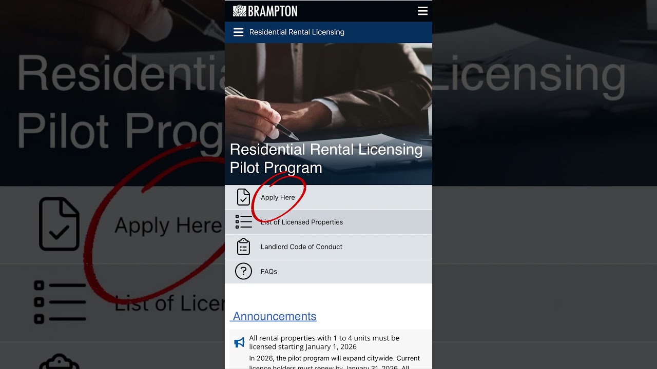 Brampton’s Rental Licensing Program Expanding city from January 1, 2026 