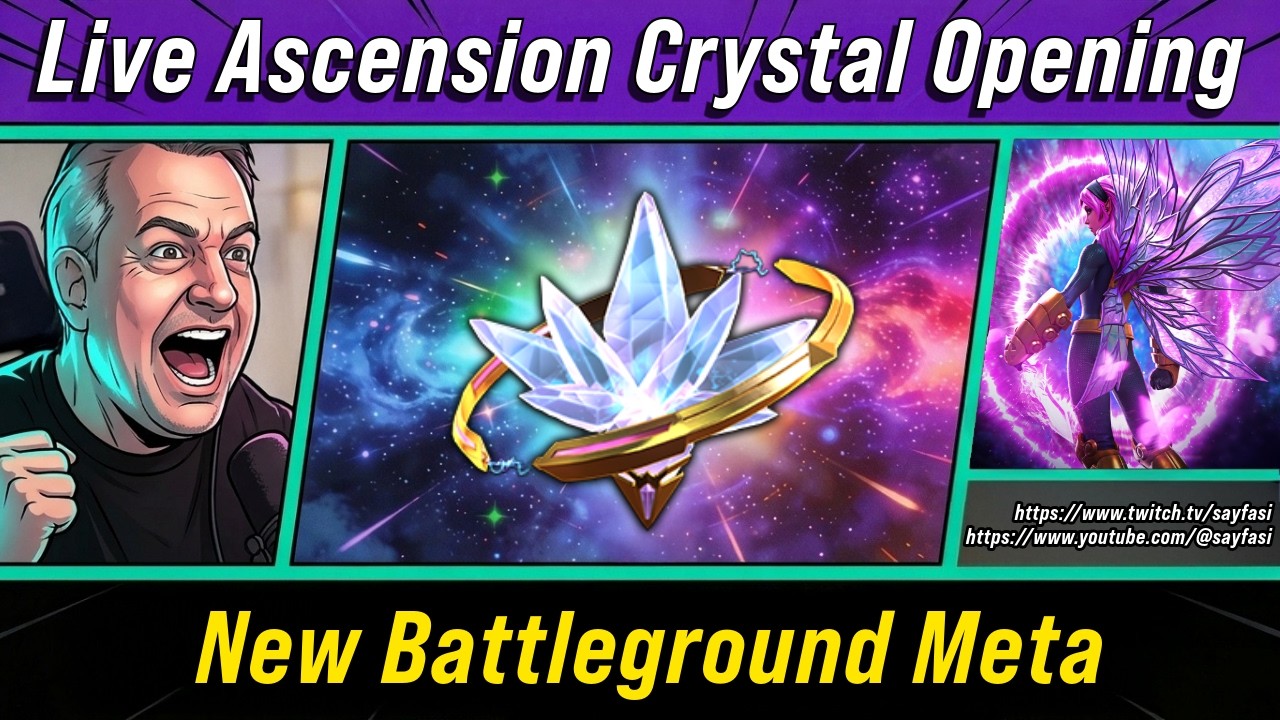 LIVE: FIRST 7★ ASCENSION CRYSTAL OPENING! New Battlegrounds Meta