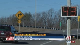 MODOT installs radar speed sign following fatal crash in KCMO