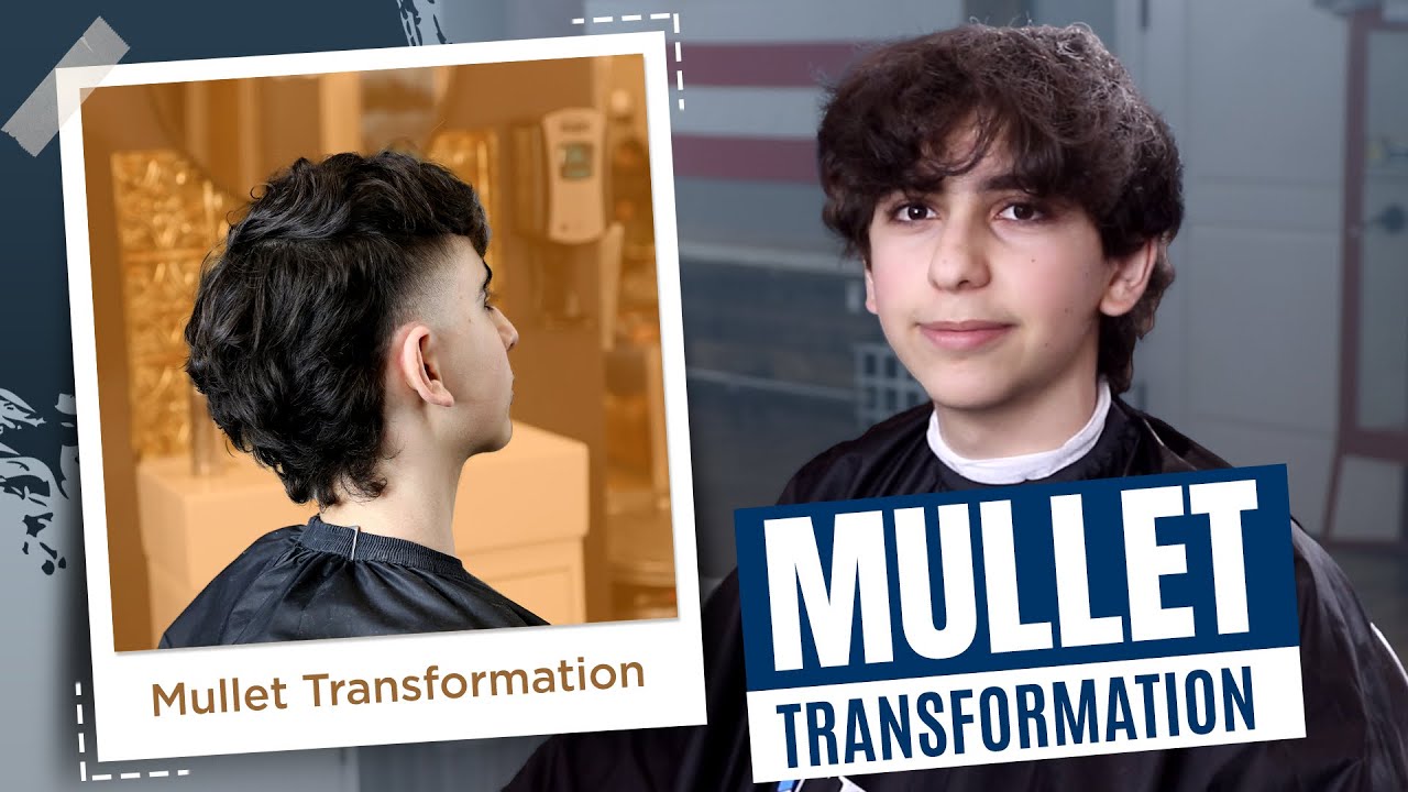 How to CREATE a Mullet Hair Style Scissors & Fade Tutorial YouTube