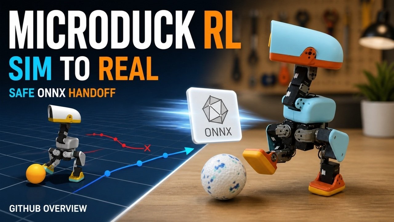 Microduck Rl GitHub Overview: From MuJoCo PPO Training to a Safe ONNX Robot Handoff
