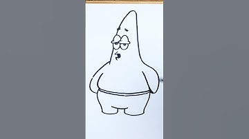 How to Draw Patrick - Sponge Bob step by step || #shorts