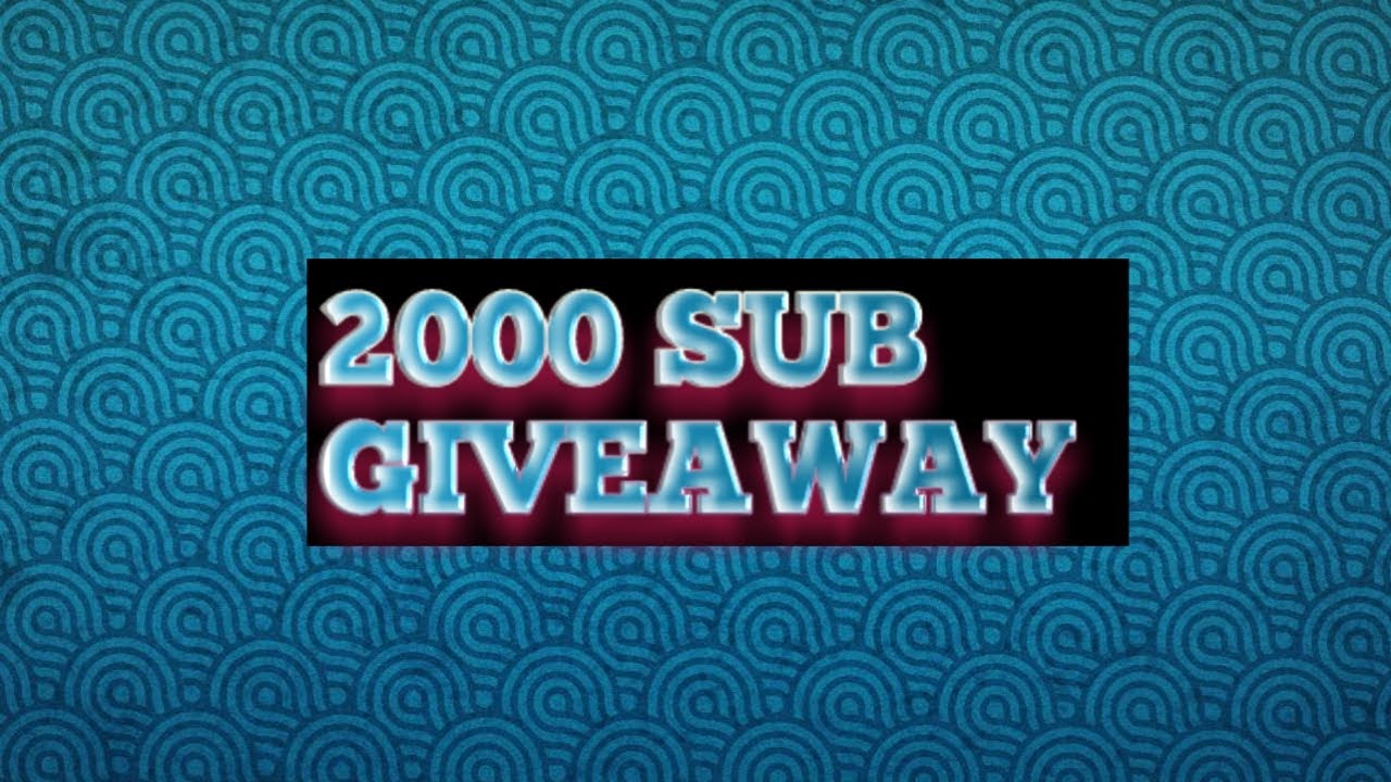 An update about the Channel / 2,000 sub giveaway - YouTube