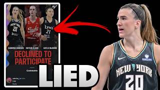 Sabrina Ionescu CALLS OUT the WNBA for LYING About Inviting her to the 3 Point Contest...