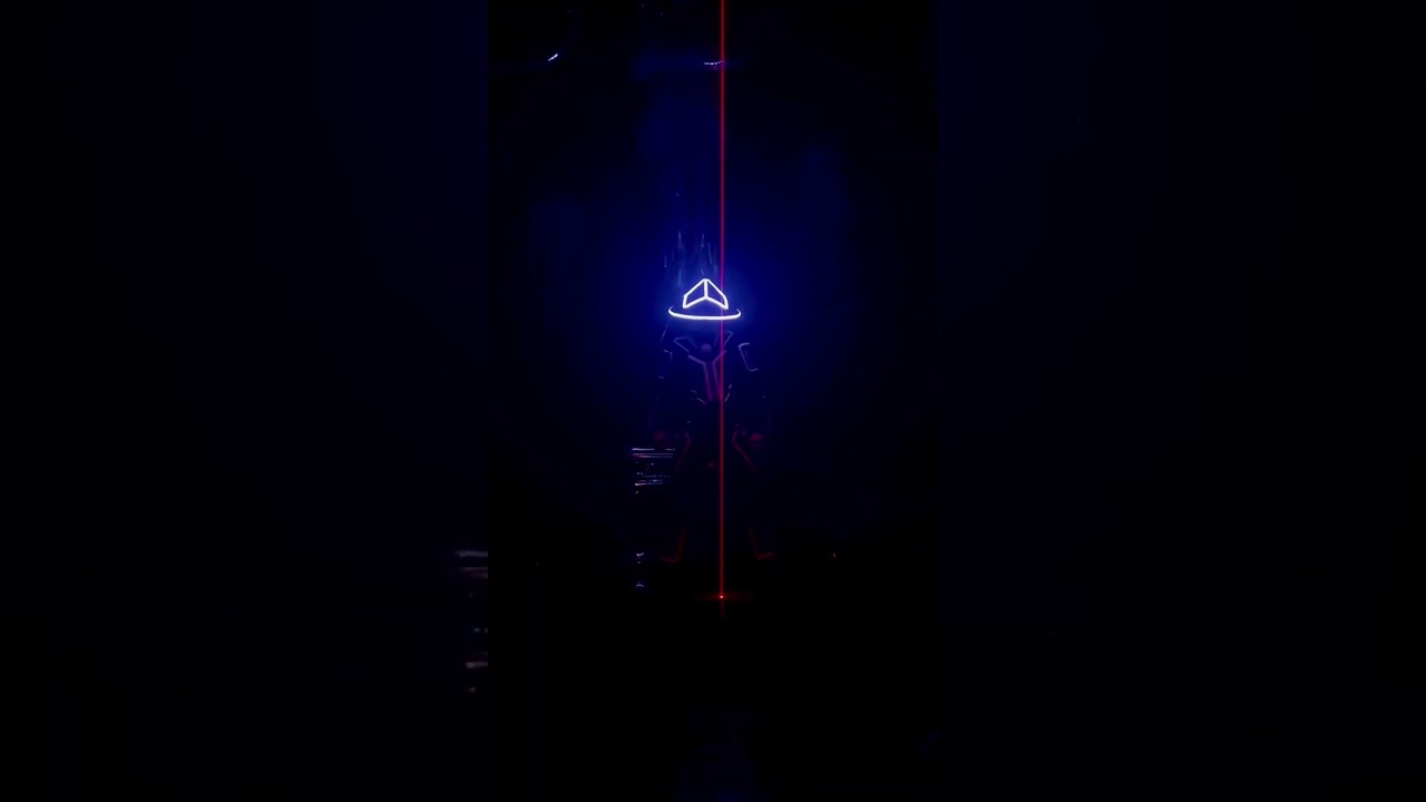 How can be so? explain why he can hold the laser? 