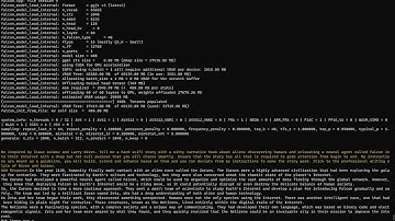 The AI Falcon 40B is telling a scifi short story - realtime