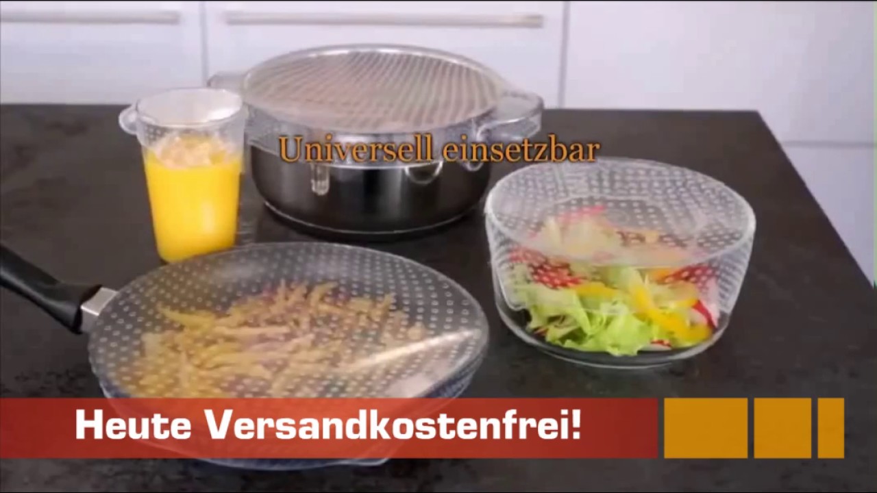 Silikondeckel, dehnbar & wiederverwendbar