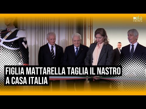 Video Milano Cortina, figlia di Mattarella taglia il nastro a Casa Italia