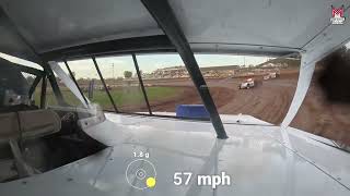 #4W Tyler Wolff - USMTS Modified - 6-14-2024 Cedar Lake Speedway - In Car Camera