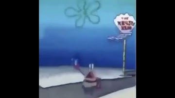 Robot Krabs Runs Into The Chum Bucket & Then Explodes! (Meme)
