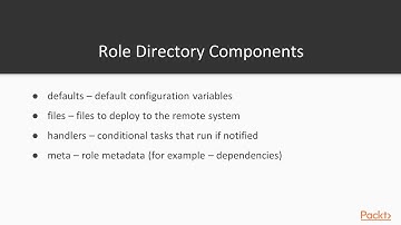 Hands-On Infrastructure Automation with Ansible: Create and Use Roles| packtpub.com