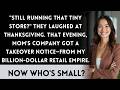 They Mocked My 'Small Shop' At Thanksgiving—Then Mom Saw My Name On Her Company's Takeover Notice