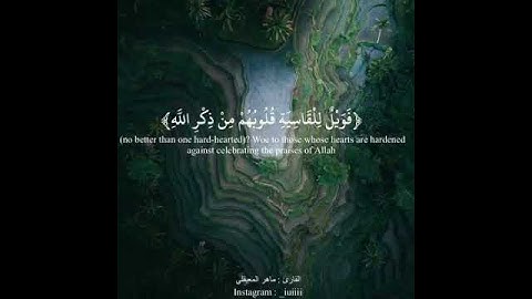 سورة الزمر الاية   22 , 23