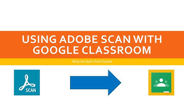 How to use Adobe Scan with Google Classroom #adobescan #google #googleclasroom #learnfromhome