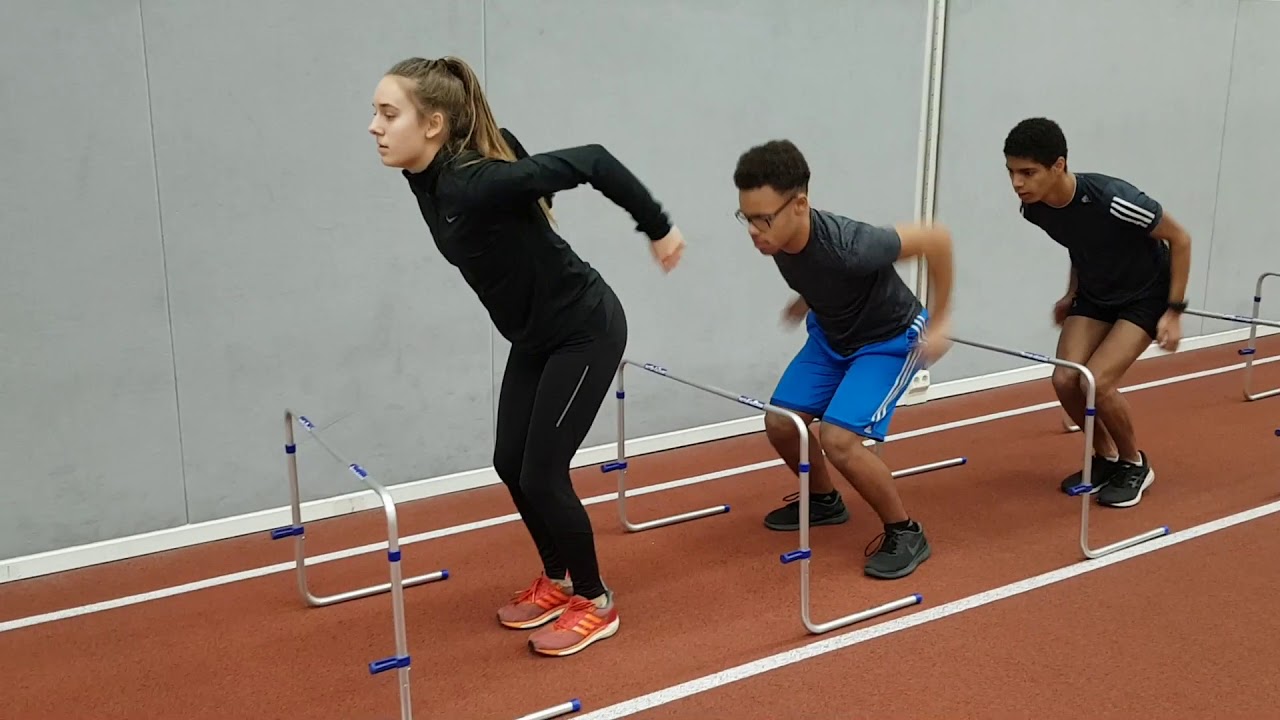 Hurdensprunge Variationen Youtube Track Training Leichtathletik Grundlagentraining 