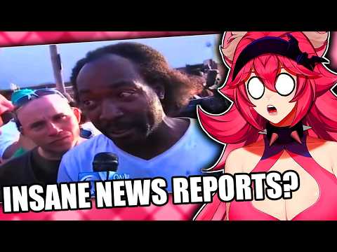 Unhinged VTuber reacts to "Funniest News Interviews of All Time" by KodyKaz