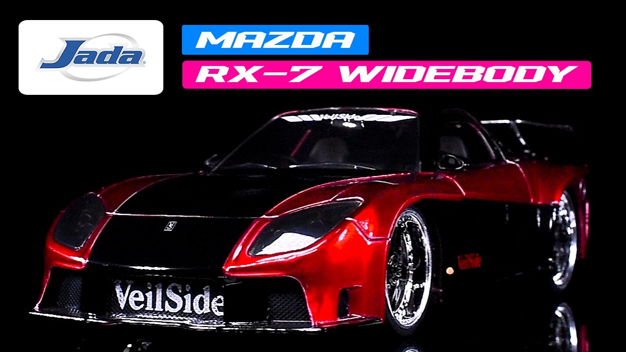 希少ドラゴンワイドボディ⭐️1/24ジェィダトイズ⚡️95マツダRX−7 ワイドB✨ 1995 Mazda RX-7 Widebody RHD (Right Hand Drive) 