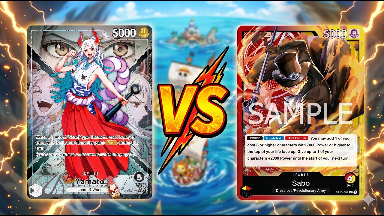 Sabo (ST13) Vs Yamato (OP16) | OP16 Testing Format Gameplay #op16