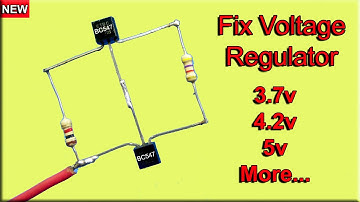 Make 2 Transistor Fix Voltage Regulator | BC547 NPN Transistor Voltage Regulator | Simple Inventions