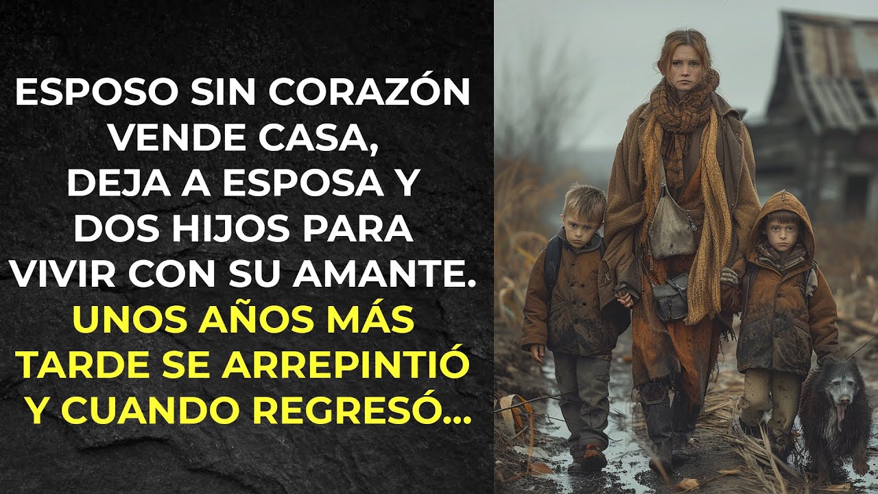 ESPOSO SIN CORAZÓN VENDE CASA, DEJA A ESPOSA Y DOS HIJOS PARA VIVIR CON SU AMANTE.