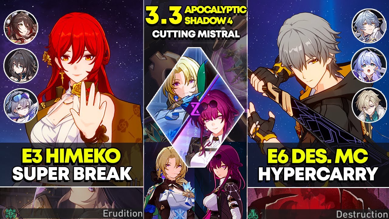 E3 Himeko Super Break & E6 Destruction MC Hypercarry | Apocalyptic Shadow 4 | Honkai Star Rail 3.3